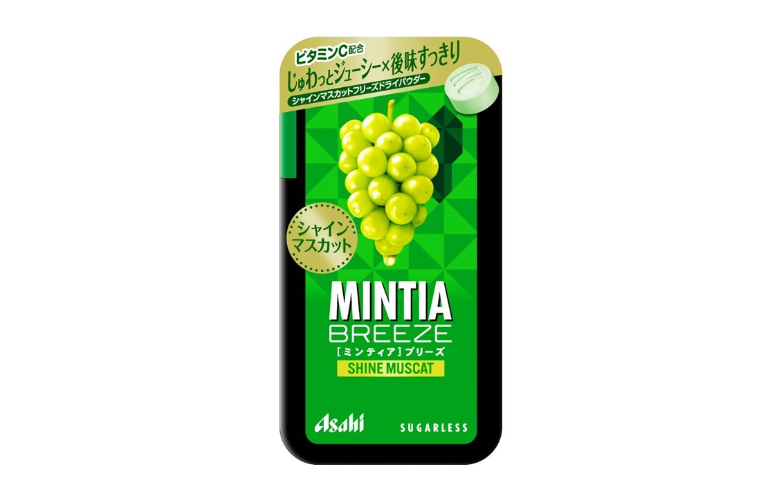 アサヒグループ食品「ミンティアブリーズ シャインマスカット」