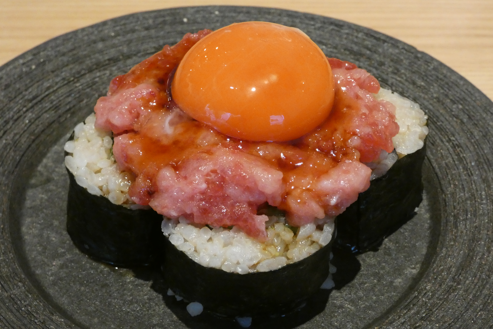 黄金とろたく“絶品”薬味巻き