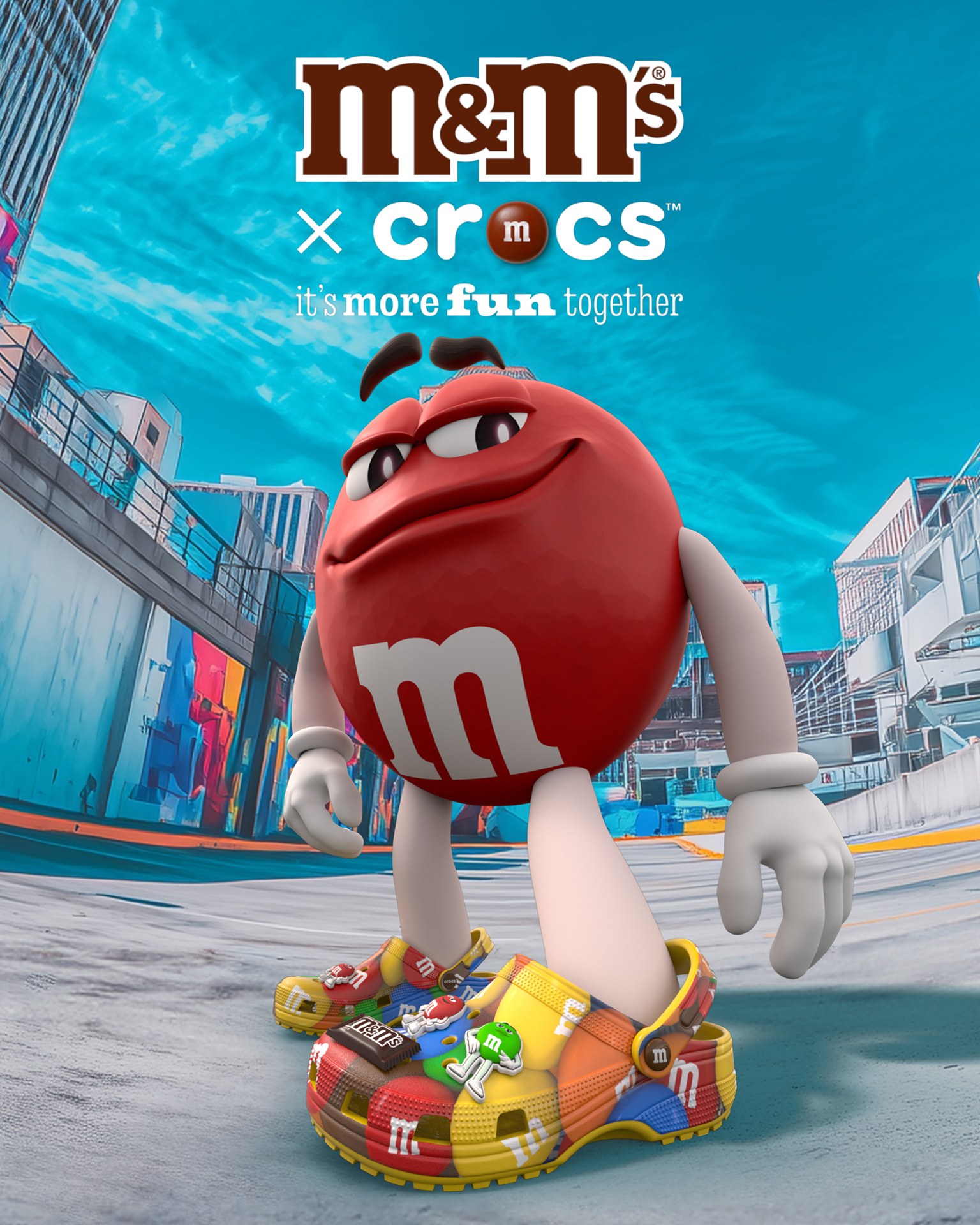 「M&M'S クロックス クラシック クロッグ」（9900円）