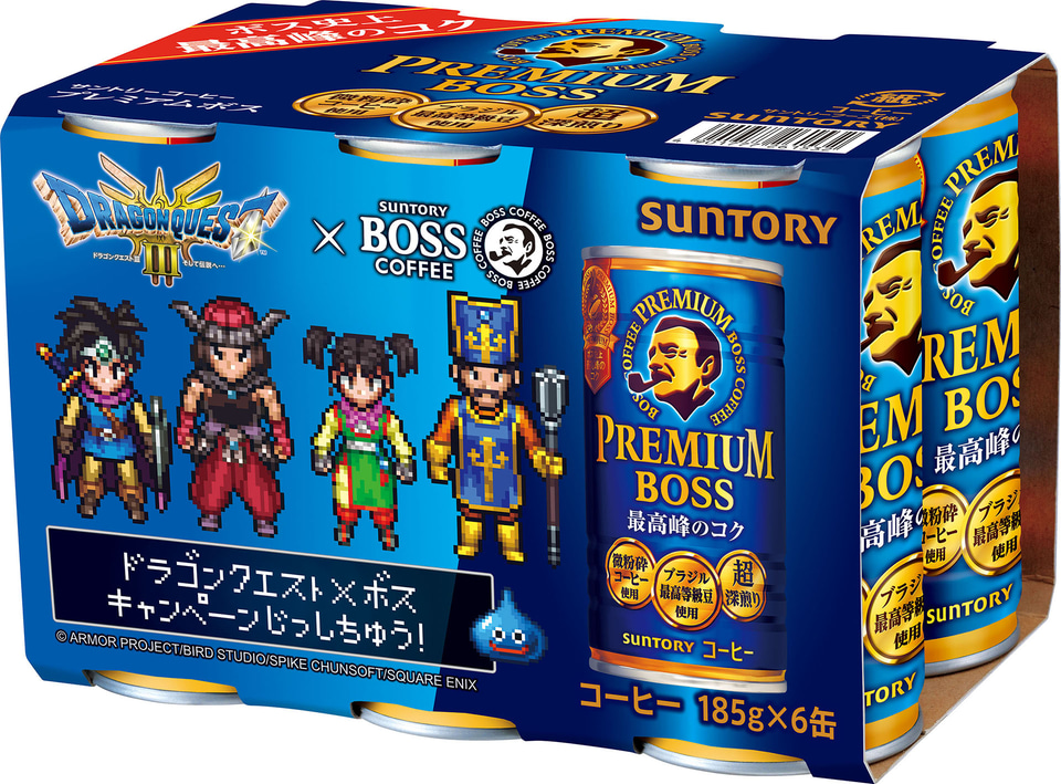 サントリーBOSS×ドラクエ　　パネル　メガPOP しんしょうひんが あらわれた！「BOSS×ドラゴンクエスト