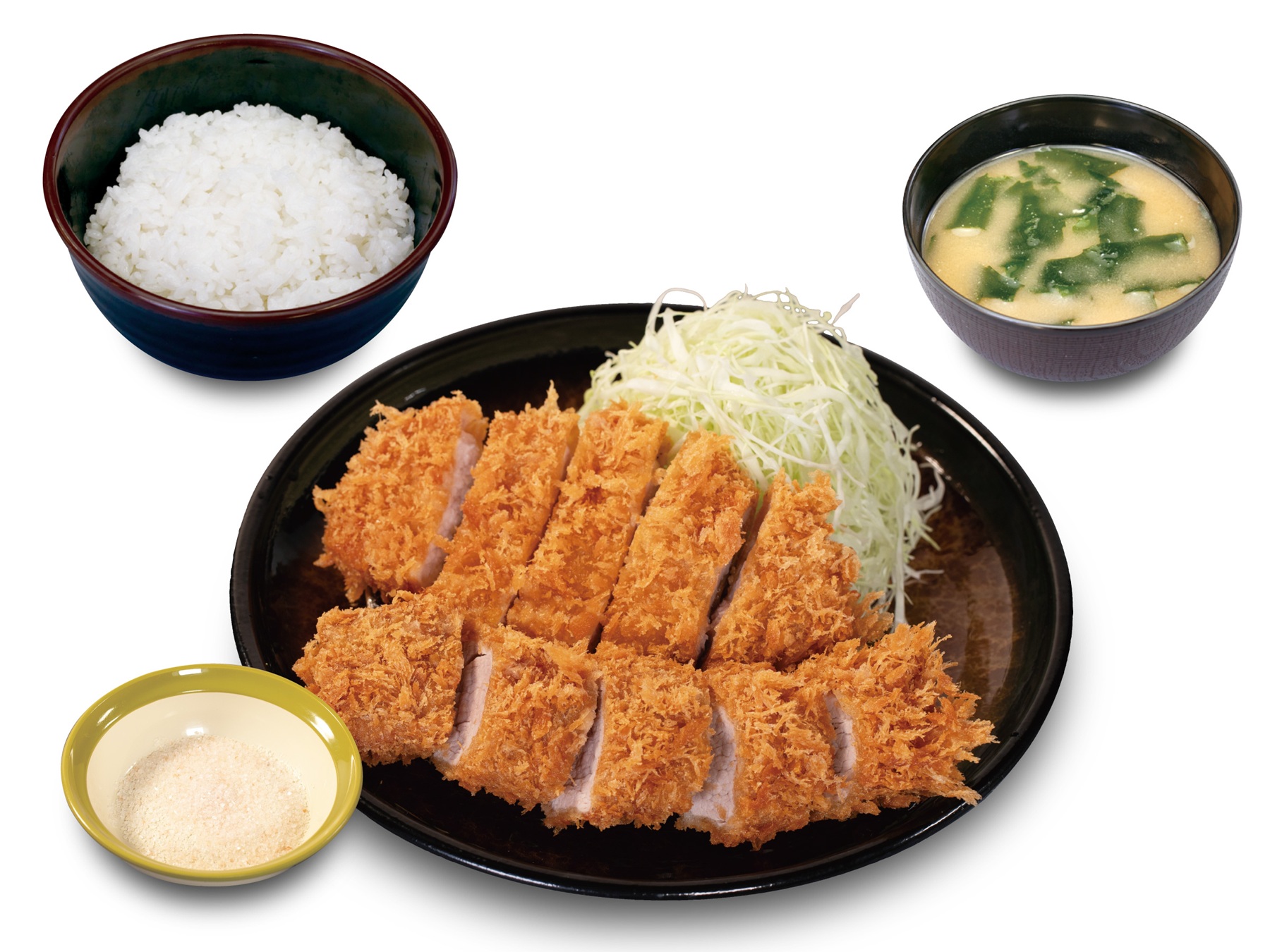 「ロースかつ＆国産雪国育ち丸太ヒレかつ定食」（1390円）