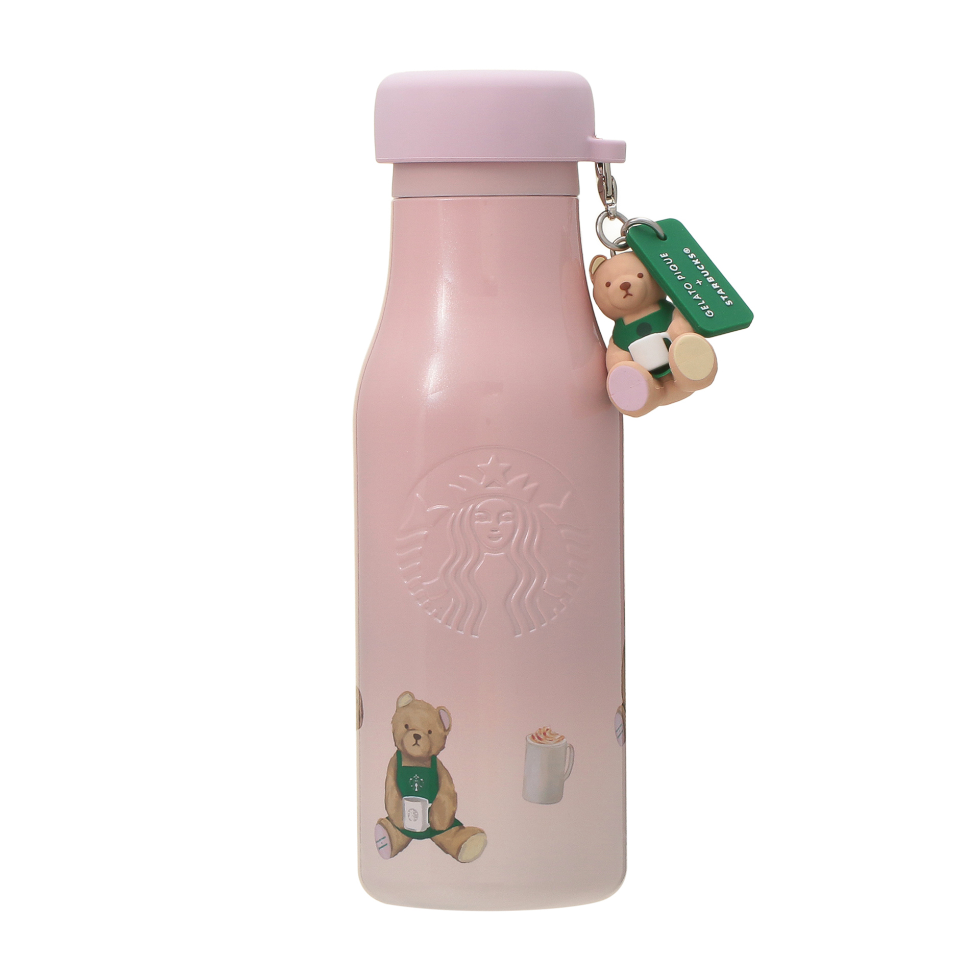 gelato pique リッドカバーベアチャーム付きステンレスボトル
