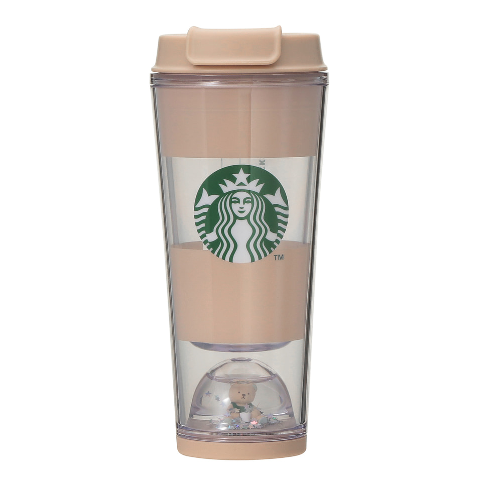ジェラピケ　スタバ　ステンレスボトル　ソフトピンク スターバックス gelato pique リッドカバーベアチャーム付き