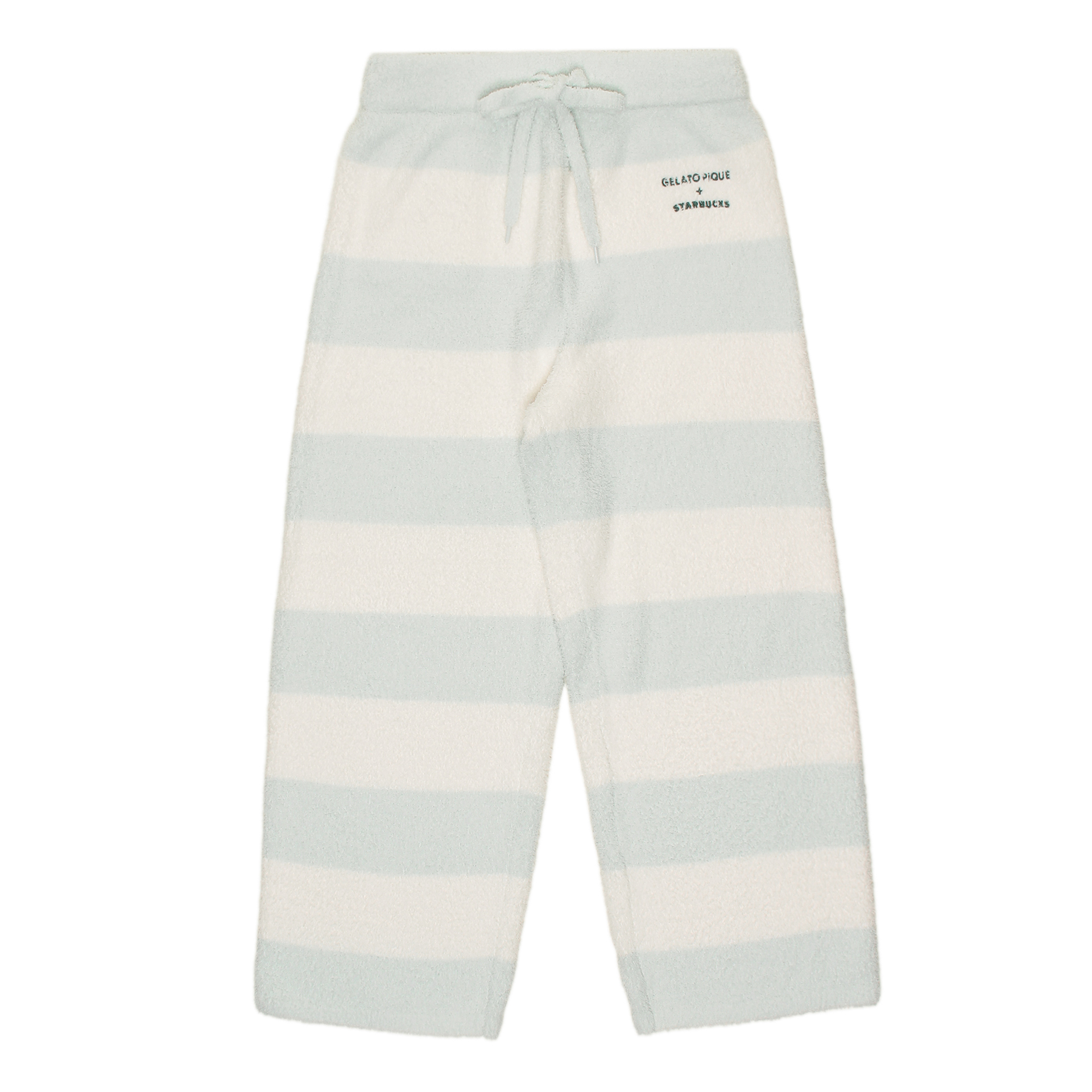 gelato pique パウダーベア刺繍ボーダーロングパンツ