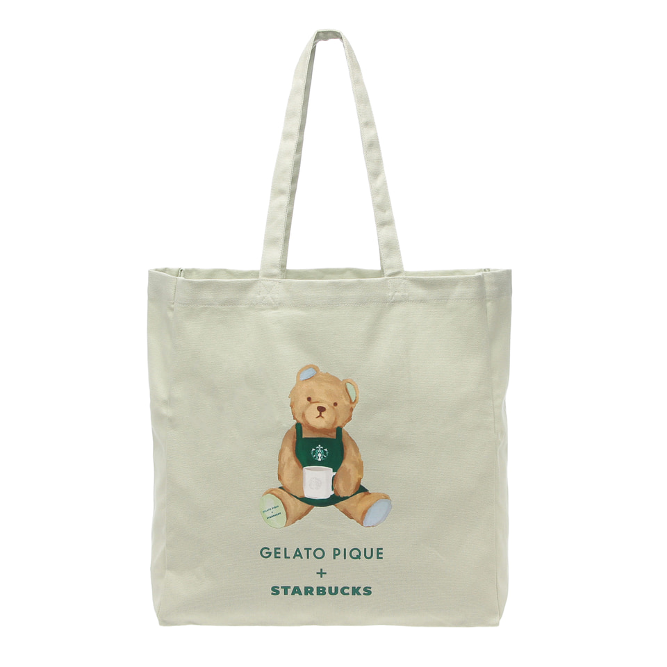 スターバックス　ジェラートピケ　トートバッグ アイボリー スターバックス「ジェラート ピケ」コラボ、いよいよ発売