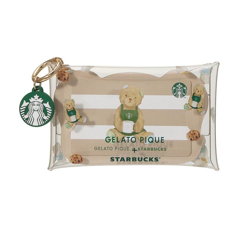 スターバックス ジェラートピケ コラボ ベア柄ポーチ 匿名発送】スターバックス×ジェラートピケ コラボ ベア柄 ポーチ