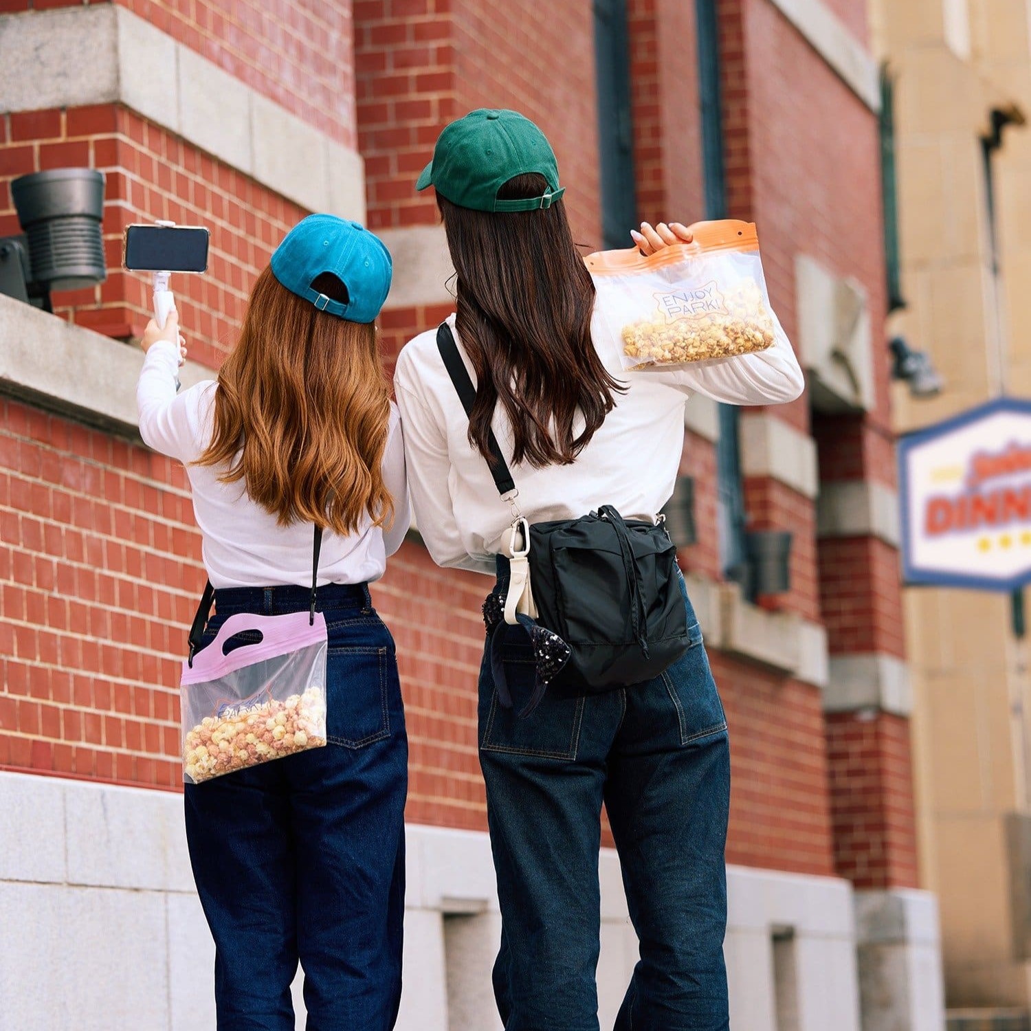 ポップコーン用ジップバッグ5枚セット