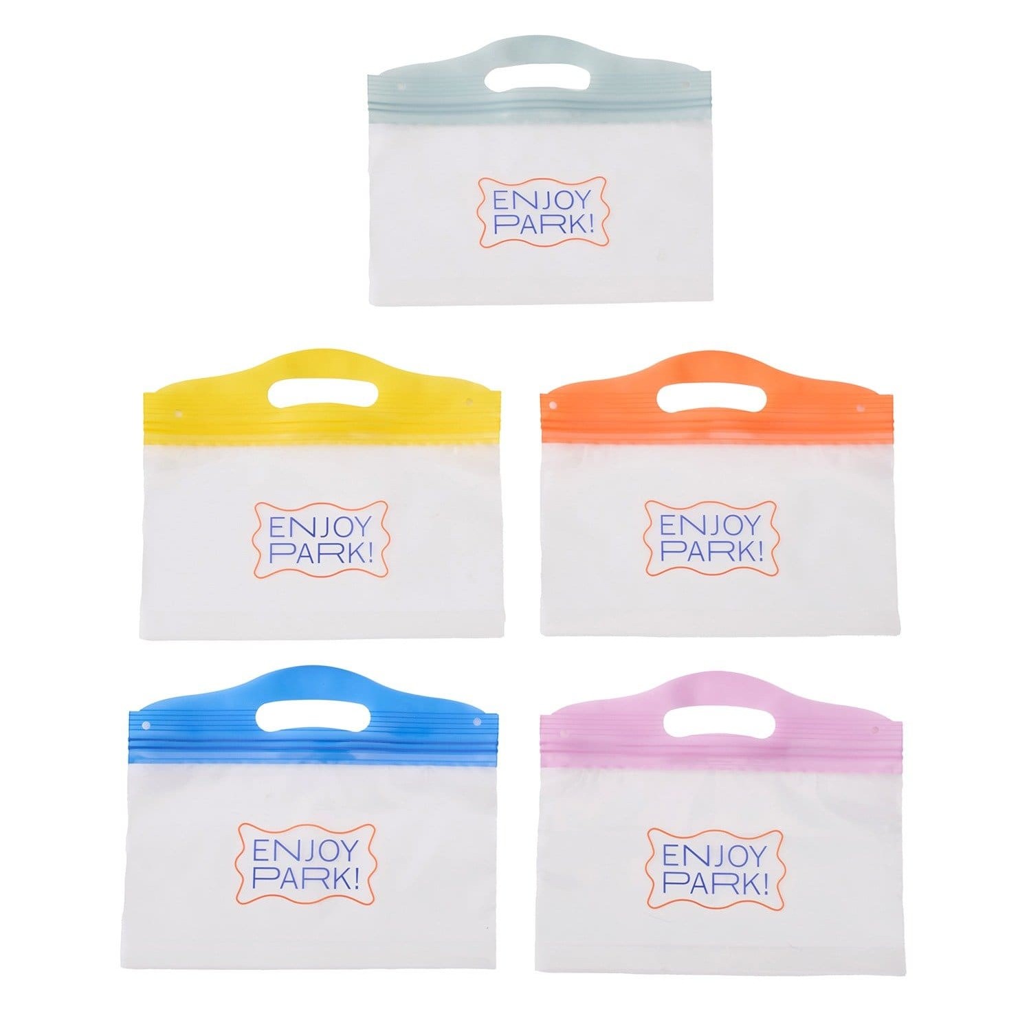 ポップコーン用ジップバッグ5枚セット