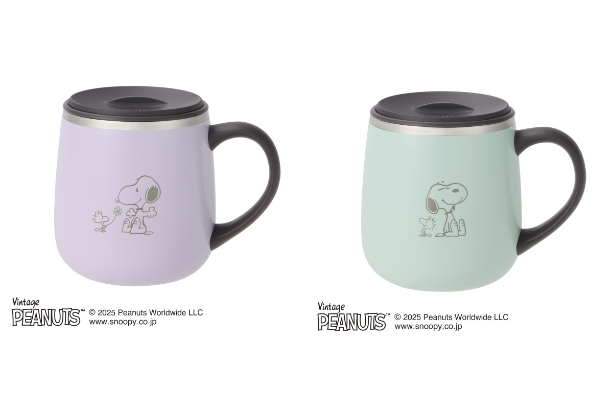 PEANUTS 蓋つきステンレスマグshort
