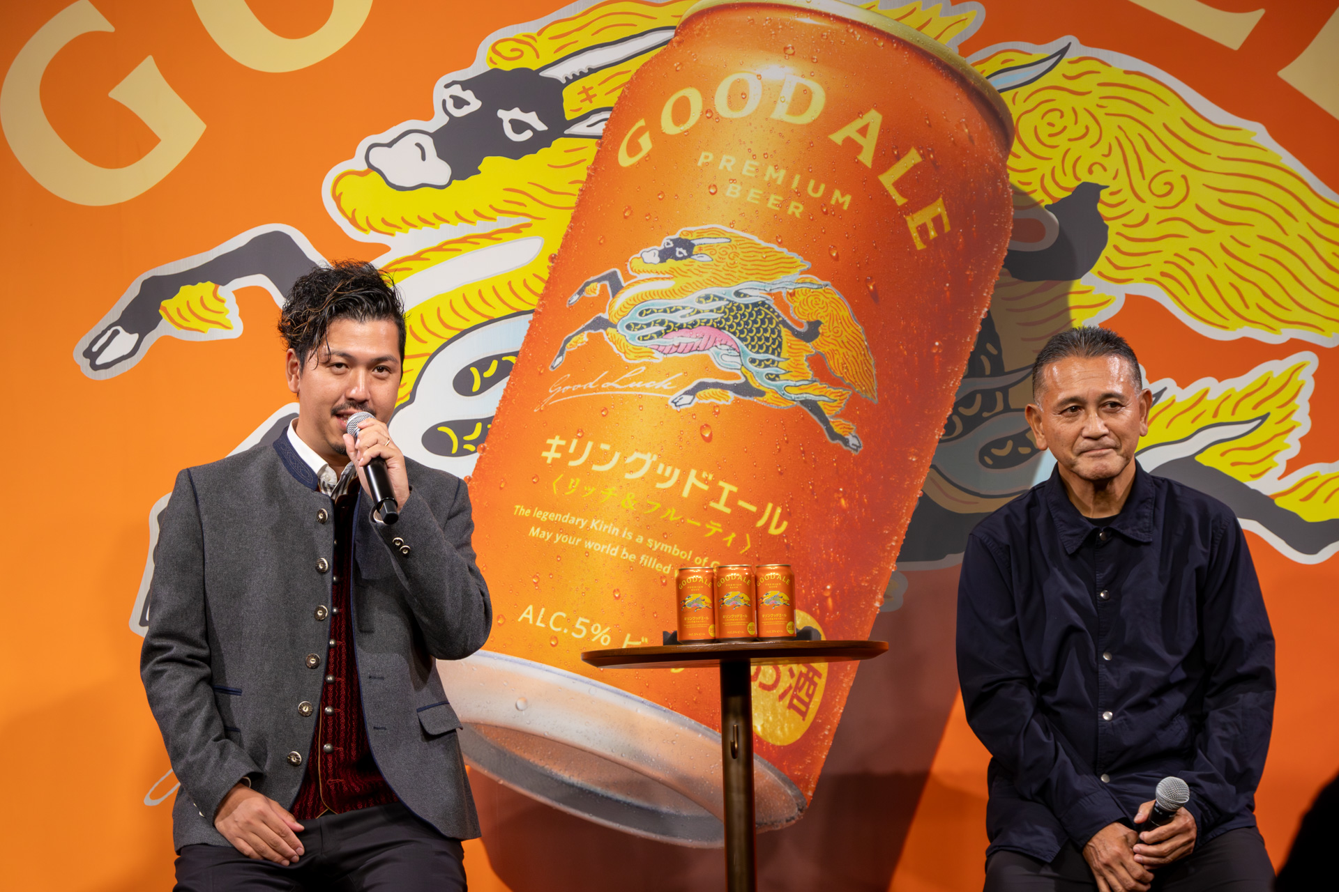 ビアソムリエ 中島輝行氏（左）、キリンビール株式会社 マスターブリュワー 田山智広氏（右）