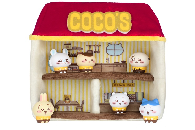 賞品のココスオリジナルドールハウス＋ソフビ人形6種セット