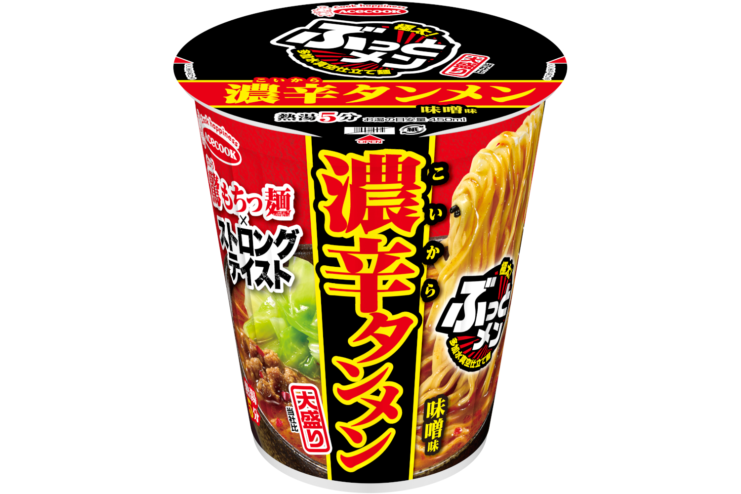 エースコック「ぶっとメン 濃辛タンメン 大盛り」