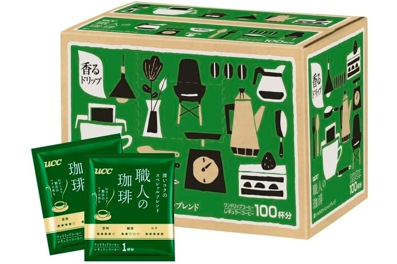 Amazonで「UCC 職人の珈琲 ドリップコーヒー 深いコクのスペシャルブレンド 100杯」のセール