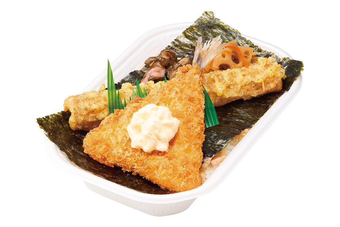 ほっかほっか亭「アジフライのりタル弁当」