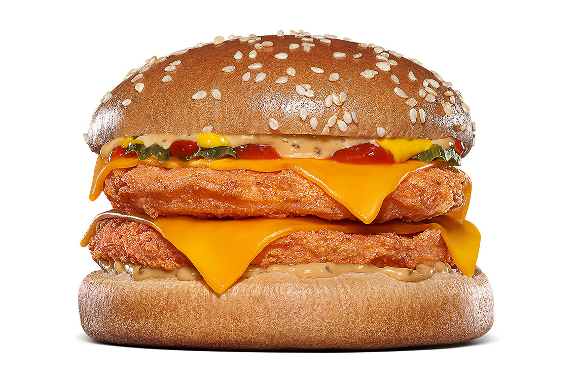 フレームスモーク チキンダブルチーズバーガー