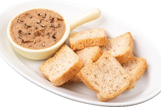 レバーペーストのカナッペ