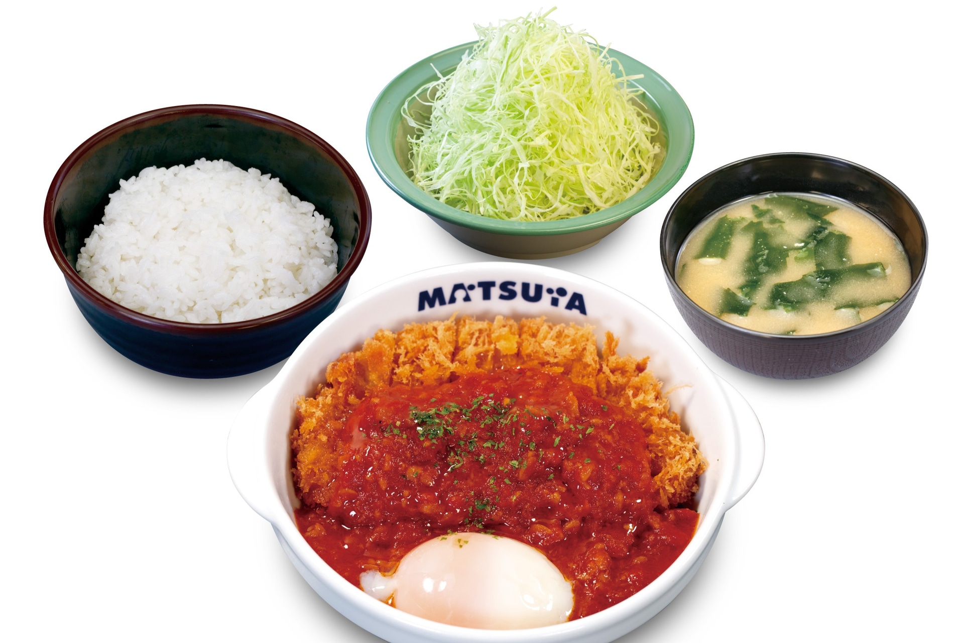 うまトマロースかつ定食