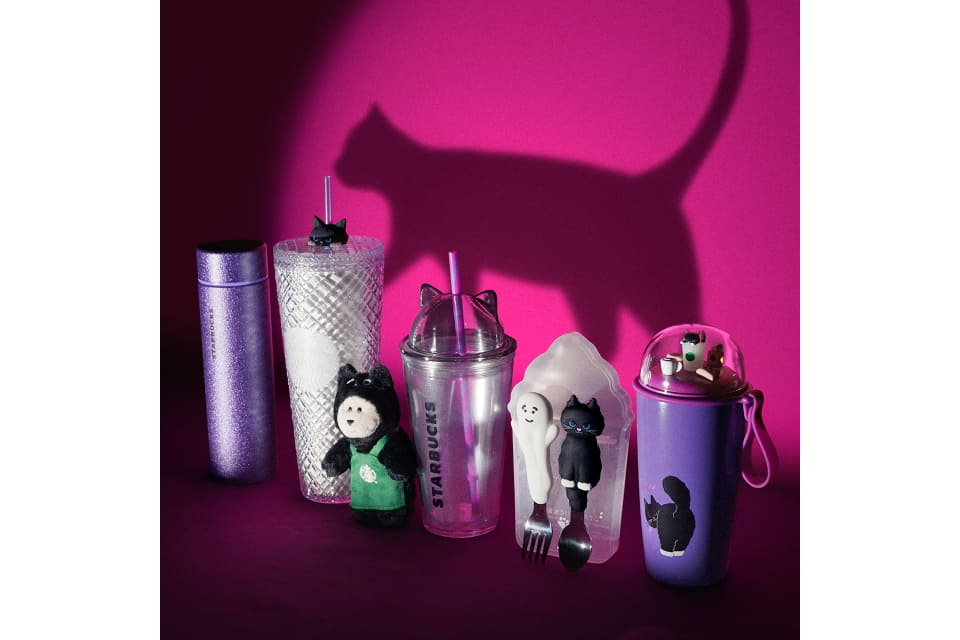 スタバ　ハロウィン　黒猫　タンブラー　新品未使用 スターバックス「いたずら黒猫」主役の25年ハロウィングッズ、黒