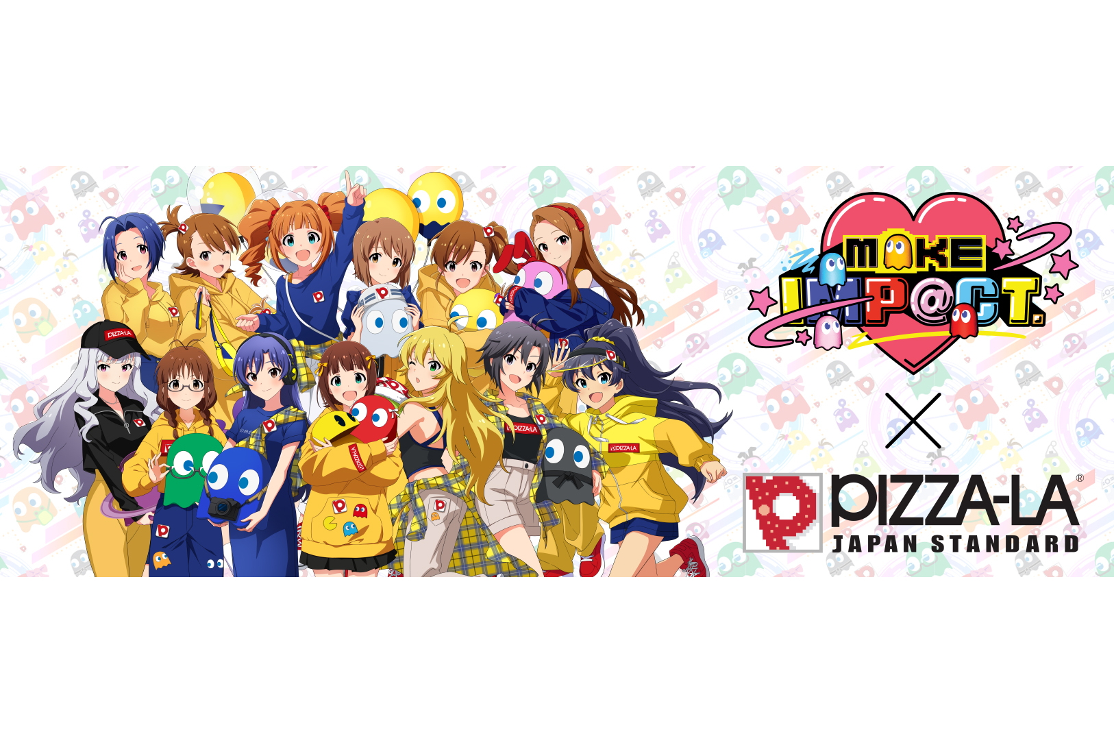 ピザーラ パックマン×アイドルマスター オリジナルコラボピザ「ピザーラ MAKE IMP@CT！」