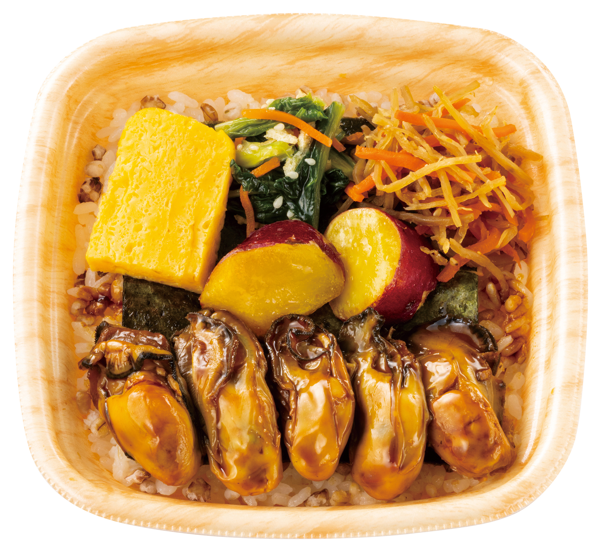 ～もち麦ごはんのミニ弁当～ もちミニ かき弁当（780円）