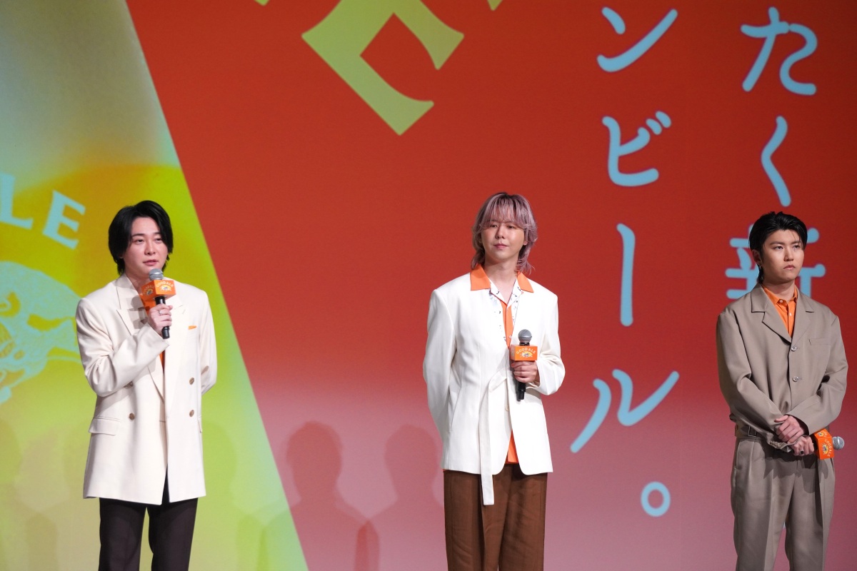 Mrs. GREEN APPLEの大森元貴さん、藤澤涼架さん、若井滉斗さん