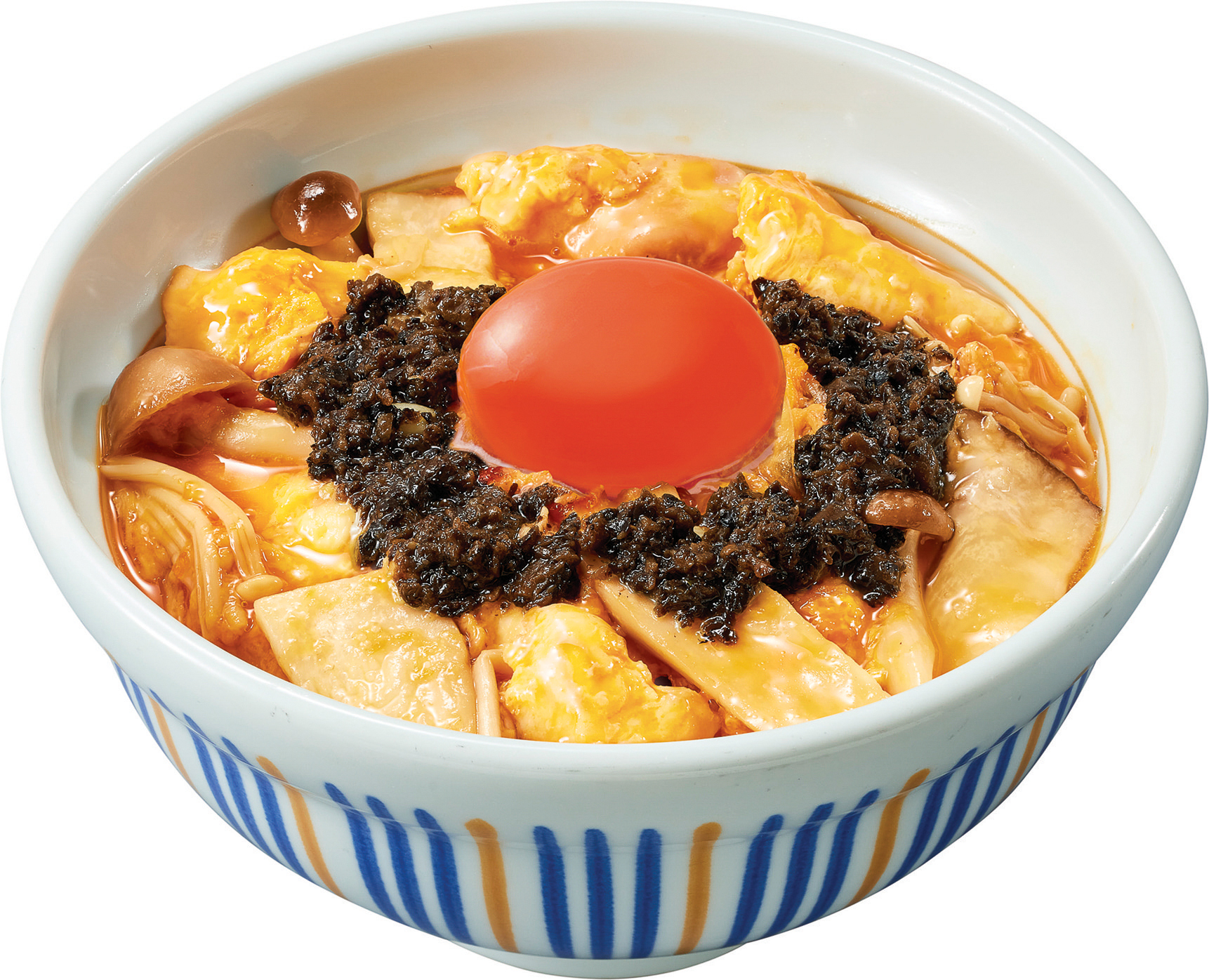 「黒トリュフ薫る とろたまきのこ親子丼」（ごはん小盛 750円、並盛 780円、ごはん大盛 870円）