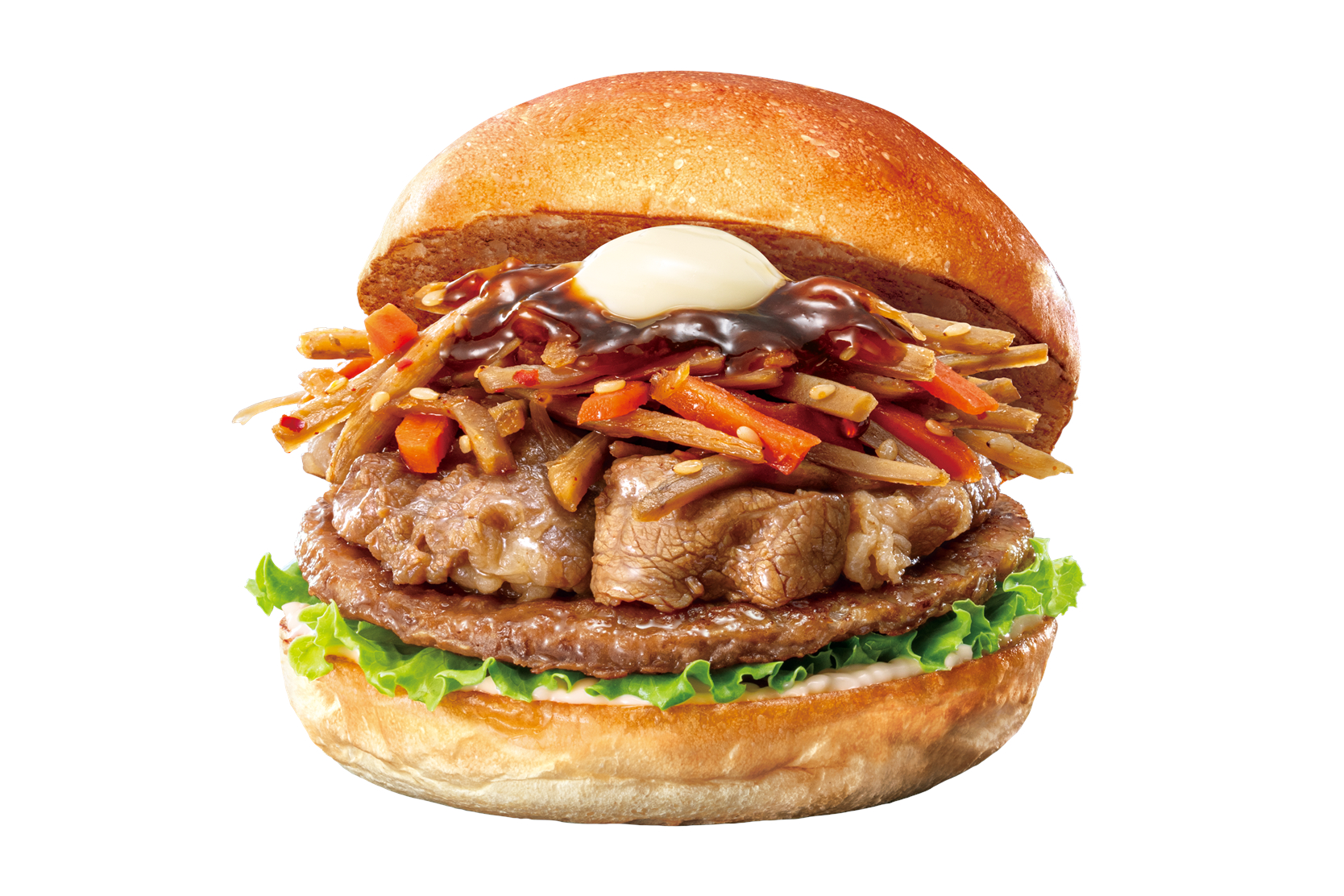 牛カルビごぼうバーガー