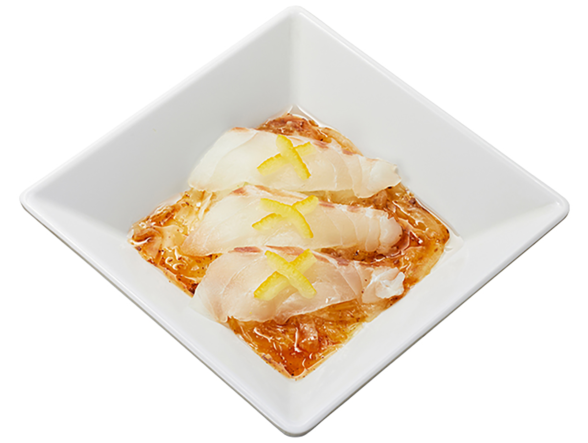 「高知県産 乙女鯛のカルパッチョ ～柚子和風ドレッシング～」（460円）