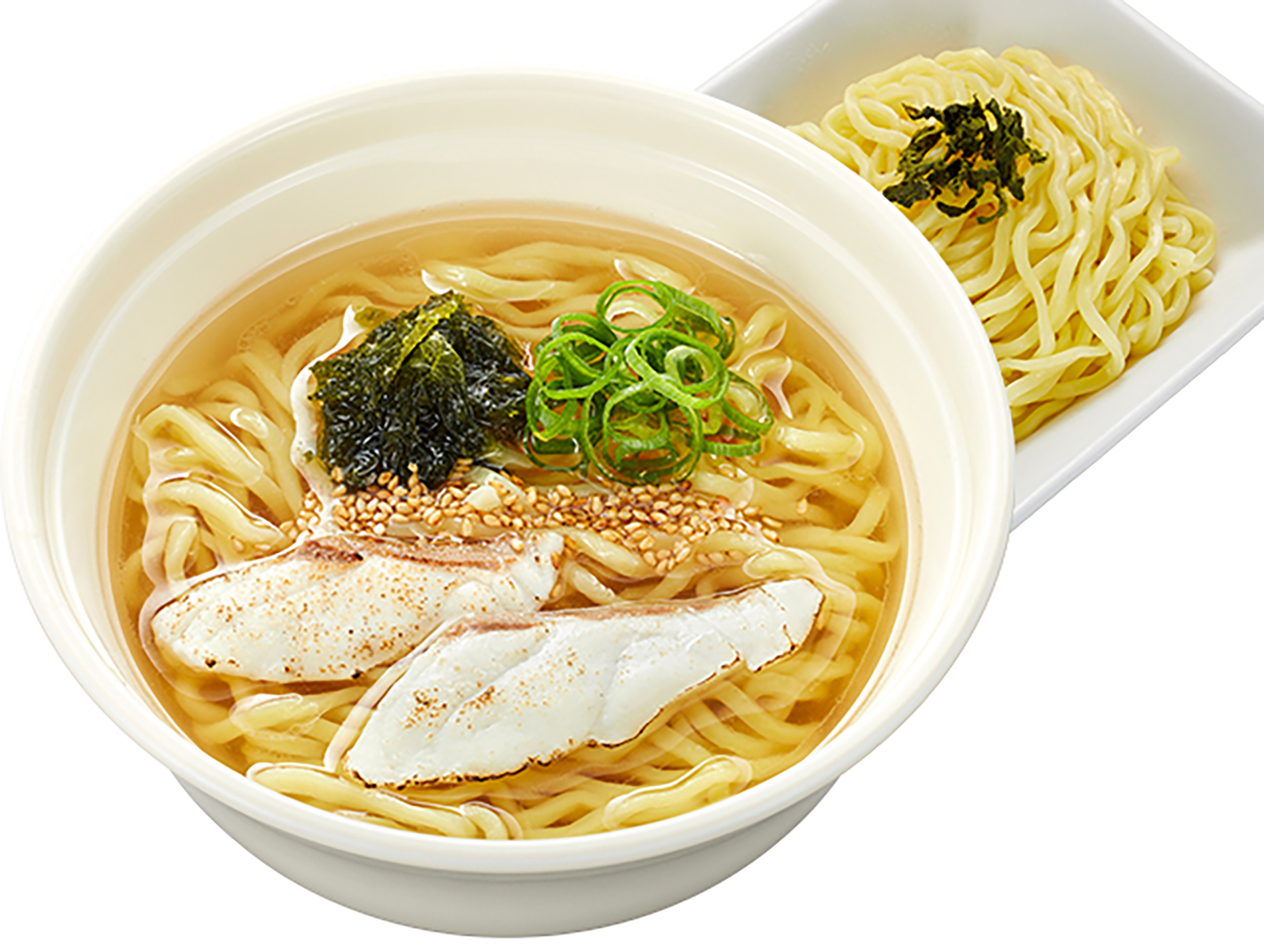 「高知県産 乙女鯛炙りの塩ラーメン～追い麺つき～」（690円）