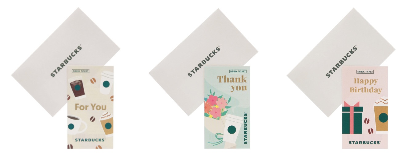 ビバレッジギフトミニカード（各550円）