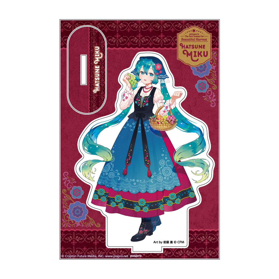 ローソン×初音ミク、先着順で配布する“秋の装い”ビジュアルシートや