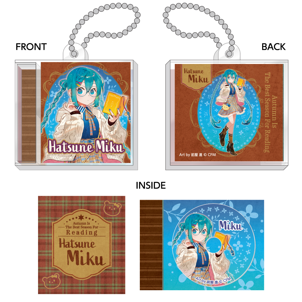 CD風アクリルキーホルダー「読書の秋」（1100円）