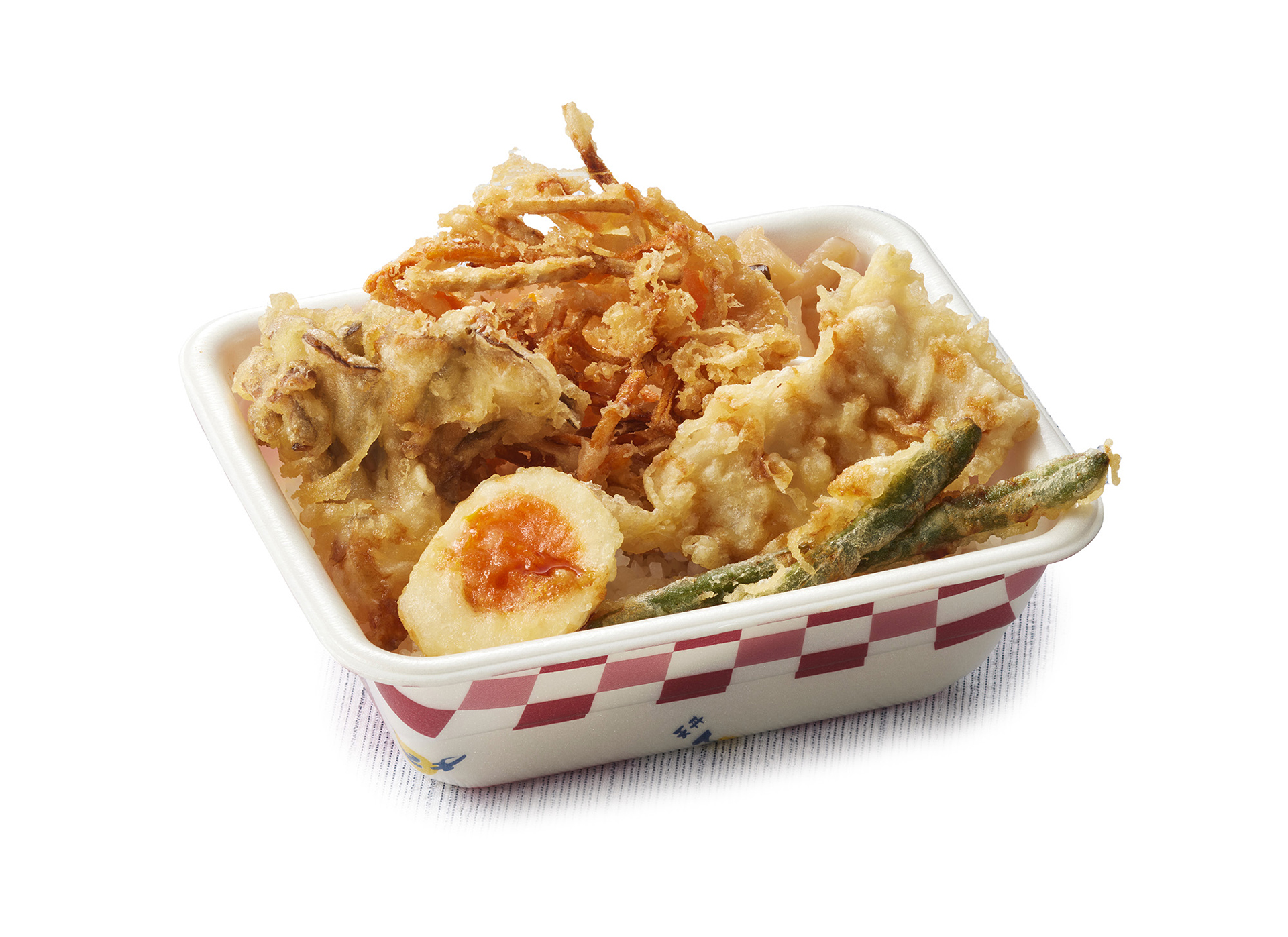「鶏ごぼう天丼弁当」（650円）