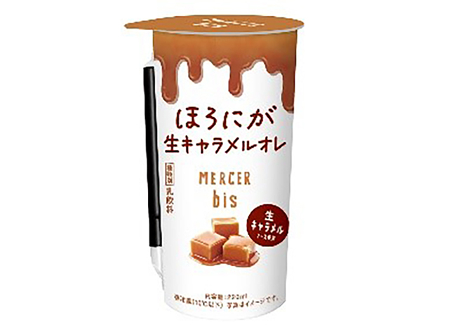 「MERCER bis監修 ほろにが生キャラメルオレ 220ml」（228円）