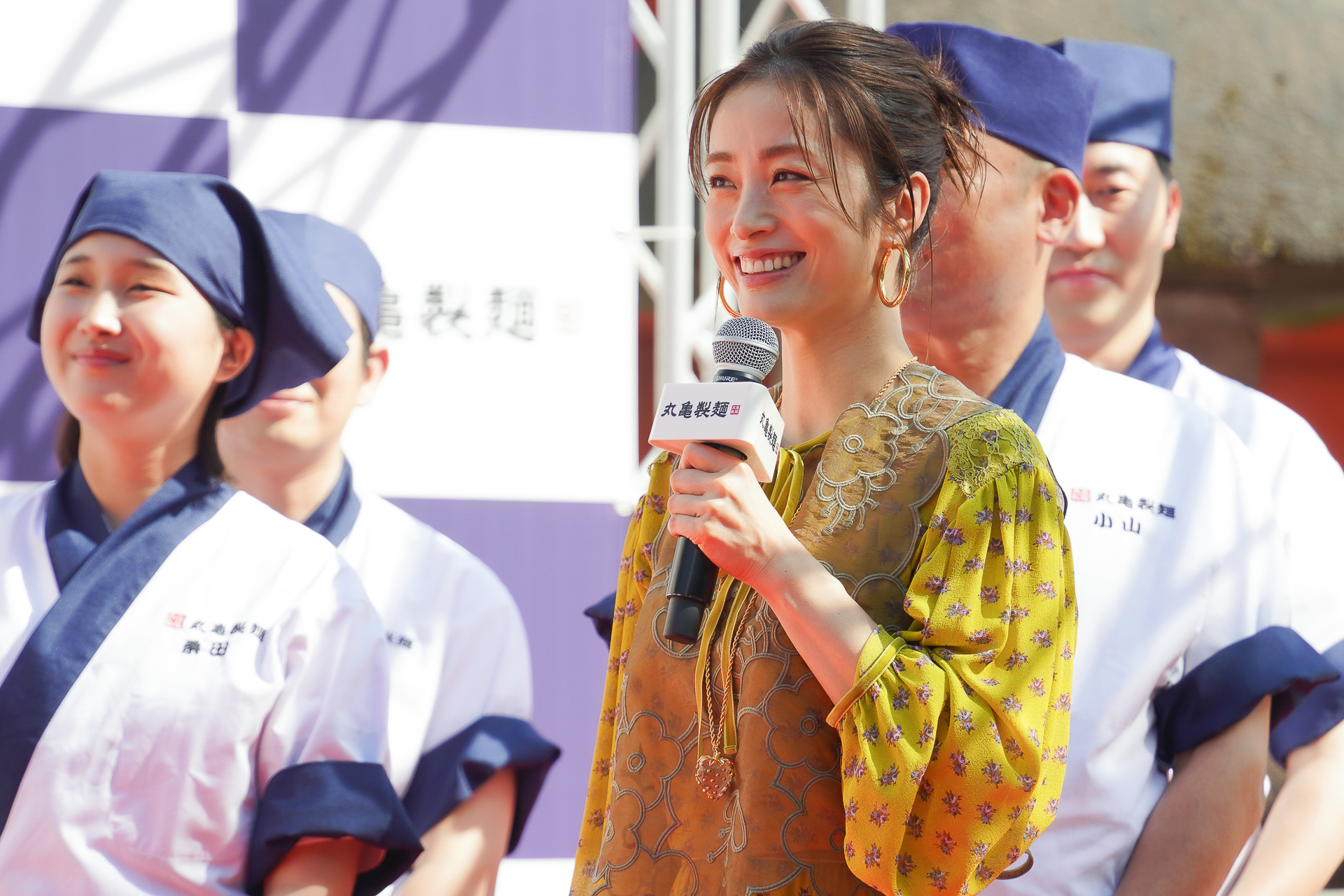 ゲストで登場した丸亀製麺のブランドアンバサダーの上戸彩さん