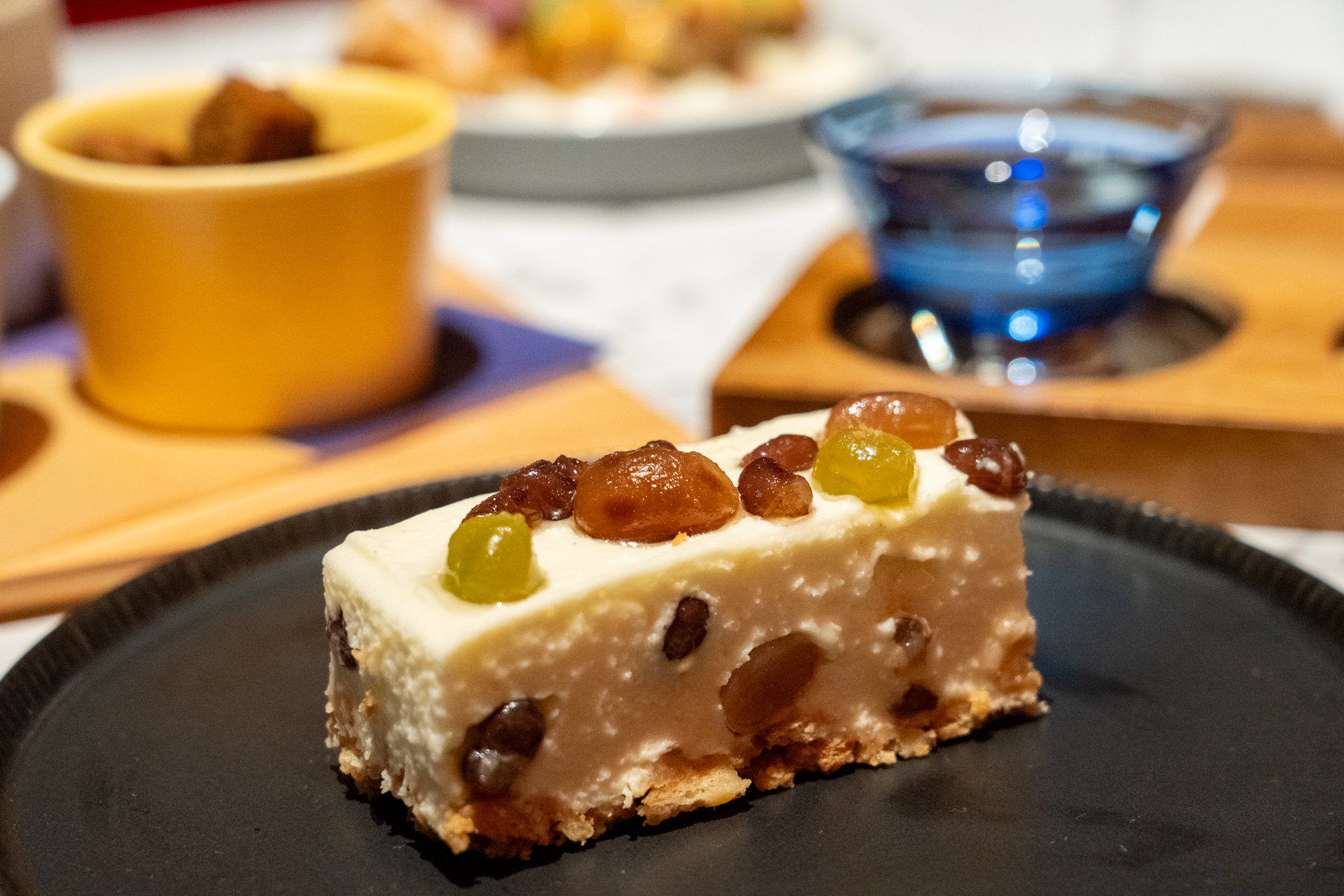 五反田の人気店「食堂とだか」考案の「甘納豆チーズケーキ」