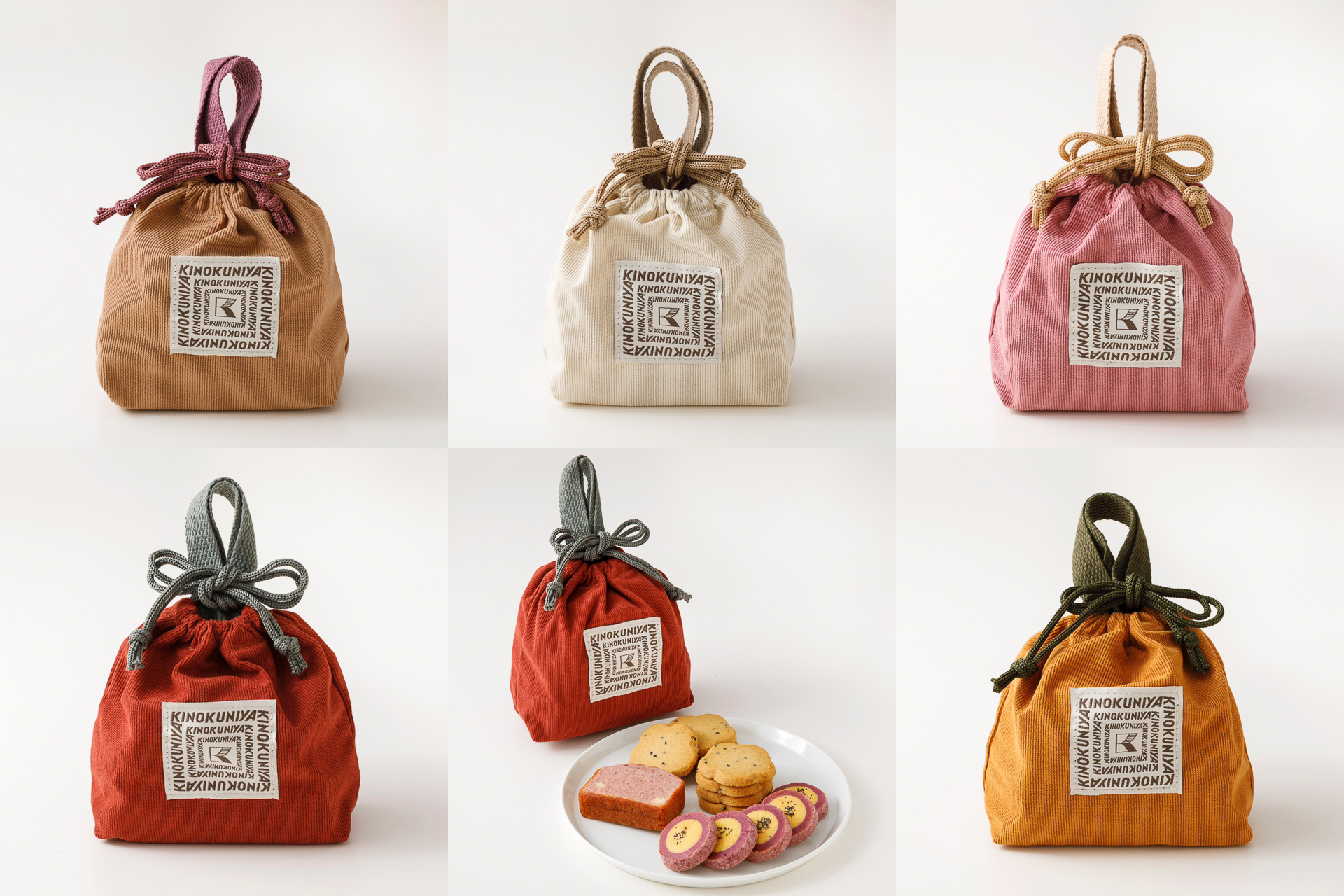 紀ノ国屋 コーデュロイスイーツバッグ