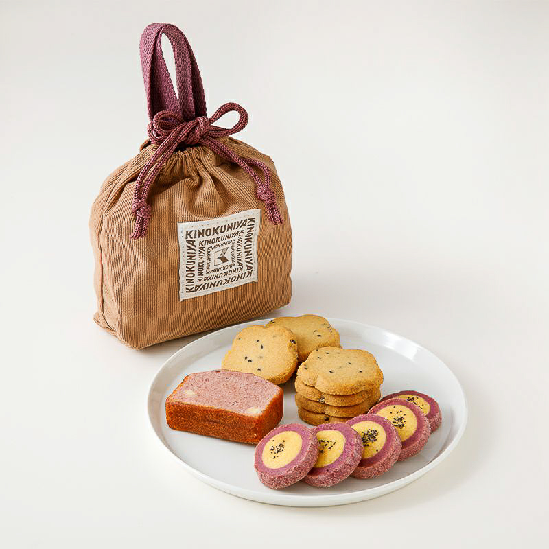 紀ノ国屋 コーデュロイスイーツバッグ（ブラウン）