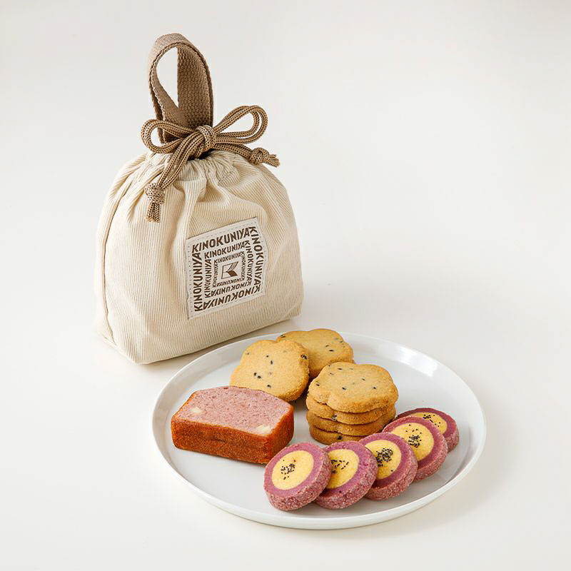 紀ノ国屋 コーデュロイスイーツバッグ（オフホワイト）