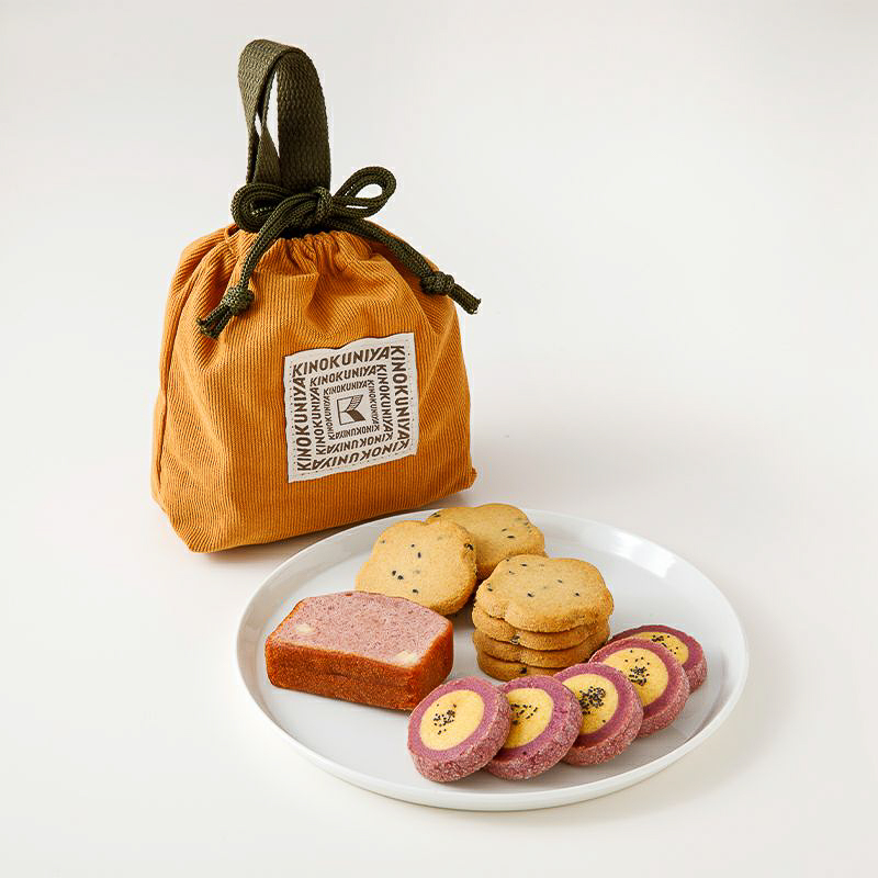 紀ノ国屋 コーデュロイスイーツバッグ（マスタード）