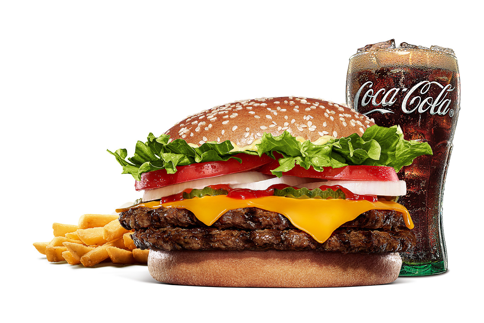 「ダブルワッパー チーズ セット」1340円→1040円（300円引き）