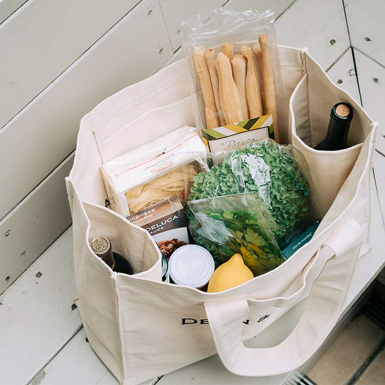 DEAN & DELUCA「ワイングロサリーバッグ」ナチュラル