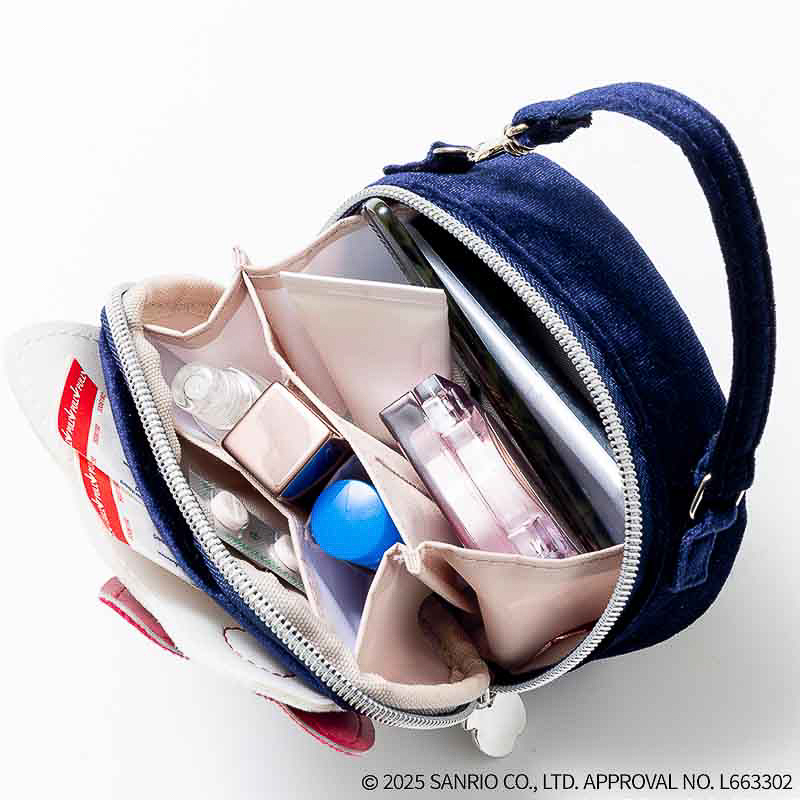 HELLO KITTY × BRILMY リップが縦に収納できる ズボラに優しいミニコスメポーチ BOOK VELOUR HELLO KITTY ver. SPECIAL PACKAGE