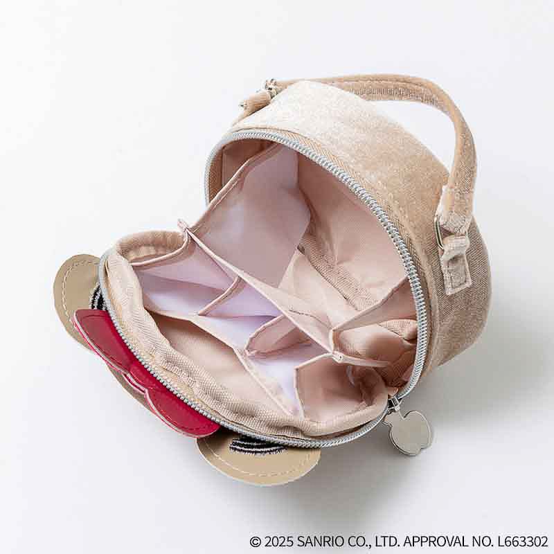 HELLO KITTY × BRILMY リップが縦に収納できる ズボラに優しいミニコスメポーチ BOOK VELOUR TINY CHUM ver. SPECIAL PACKAGE