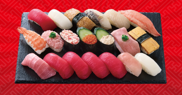 「感謝バリュー盛 まぐろ」20貫（1274円）