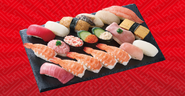 「感謝バリュー盛 えび」20貫（1274円）