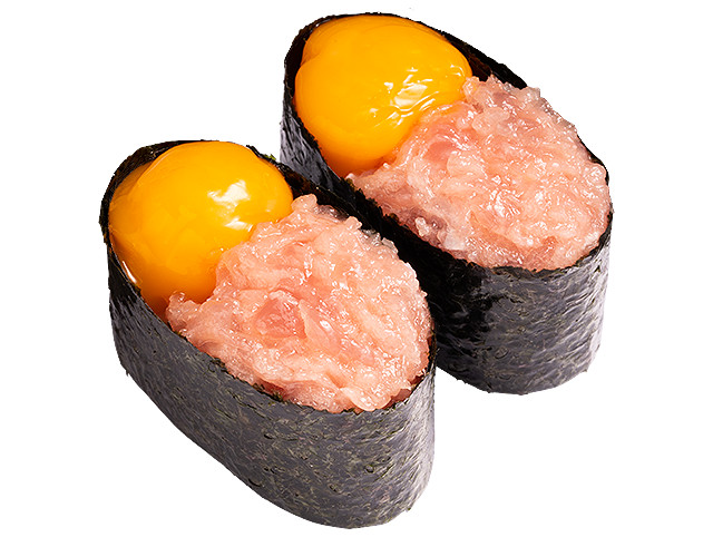 卵黄ねぎとろ軍艦