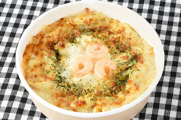 バターの風味広がる海老グラタン