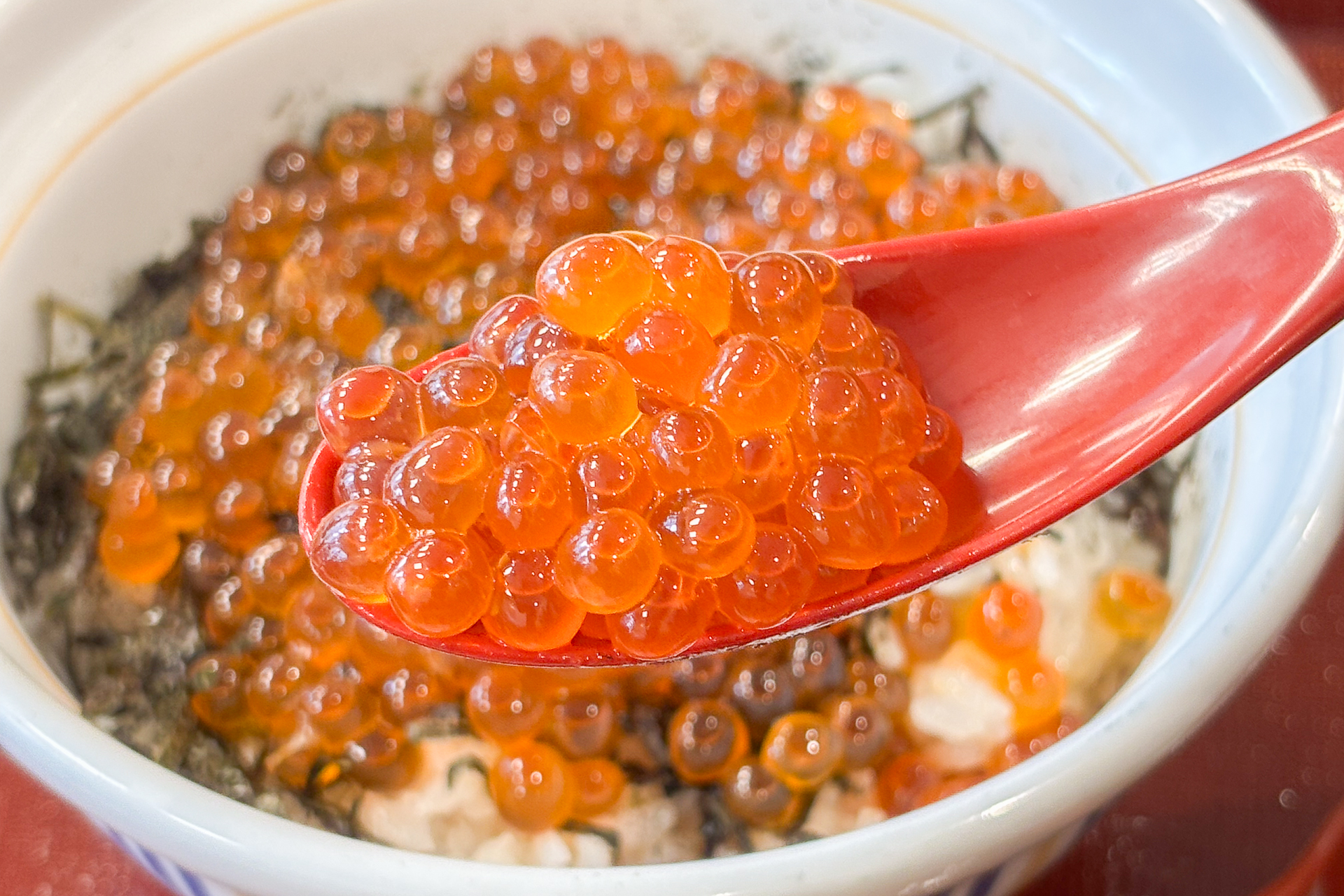 なか卯の「天然いくら丼」を試食してきました。いくらがキラッキラしています