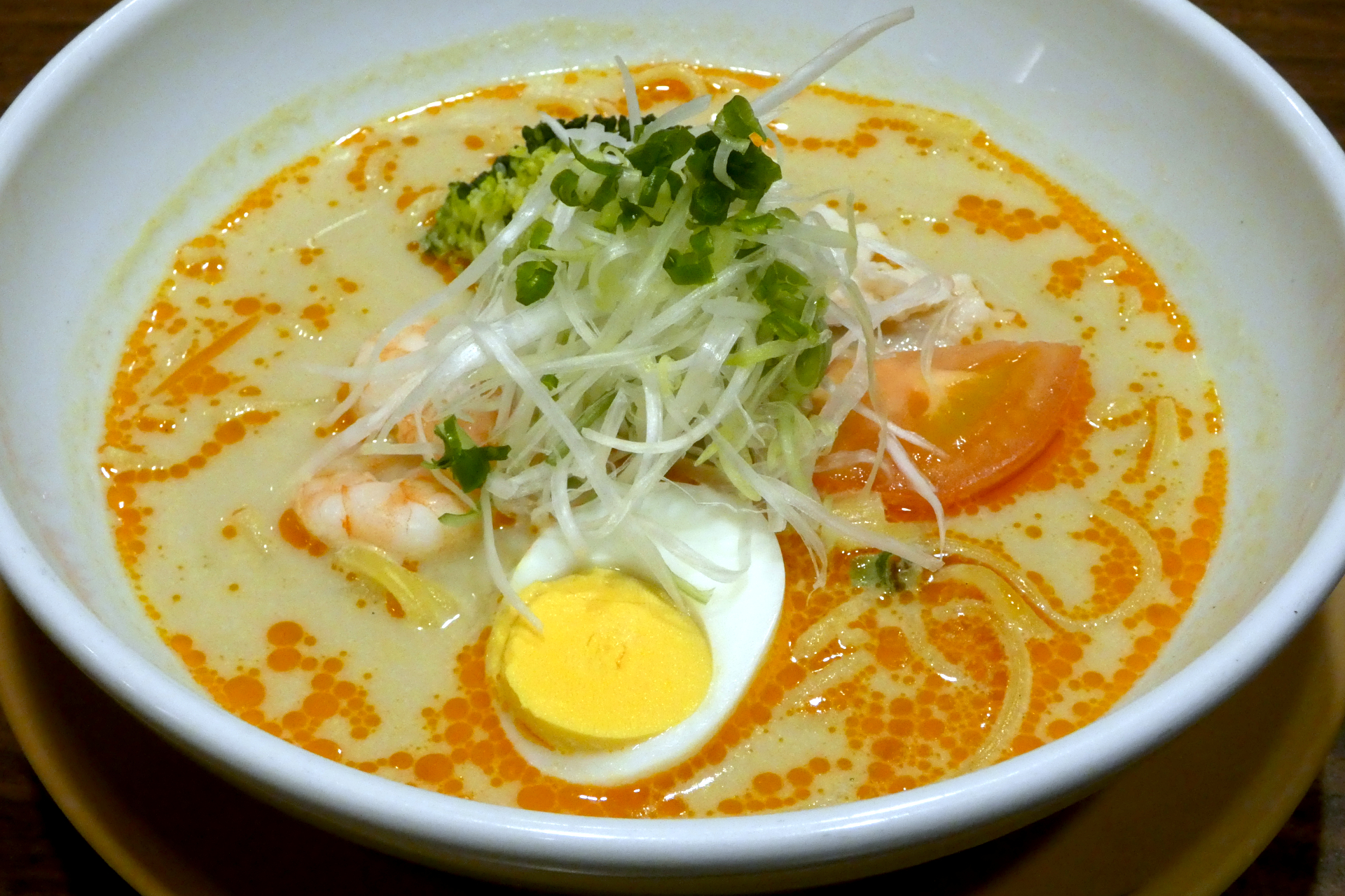 クリーミー豆乳仕立ての麻辣湯スープパスタ